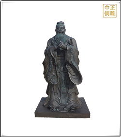 青銅孔子雕塑