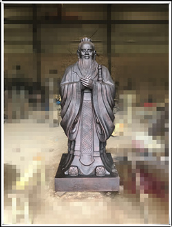 紫銅孔子銅像