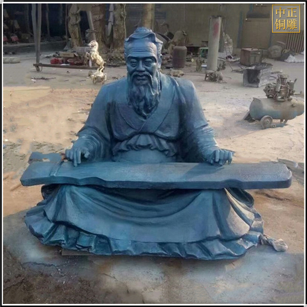 孔子撫琴銅雕塑.jpg